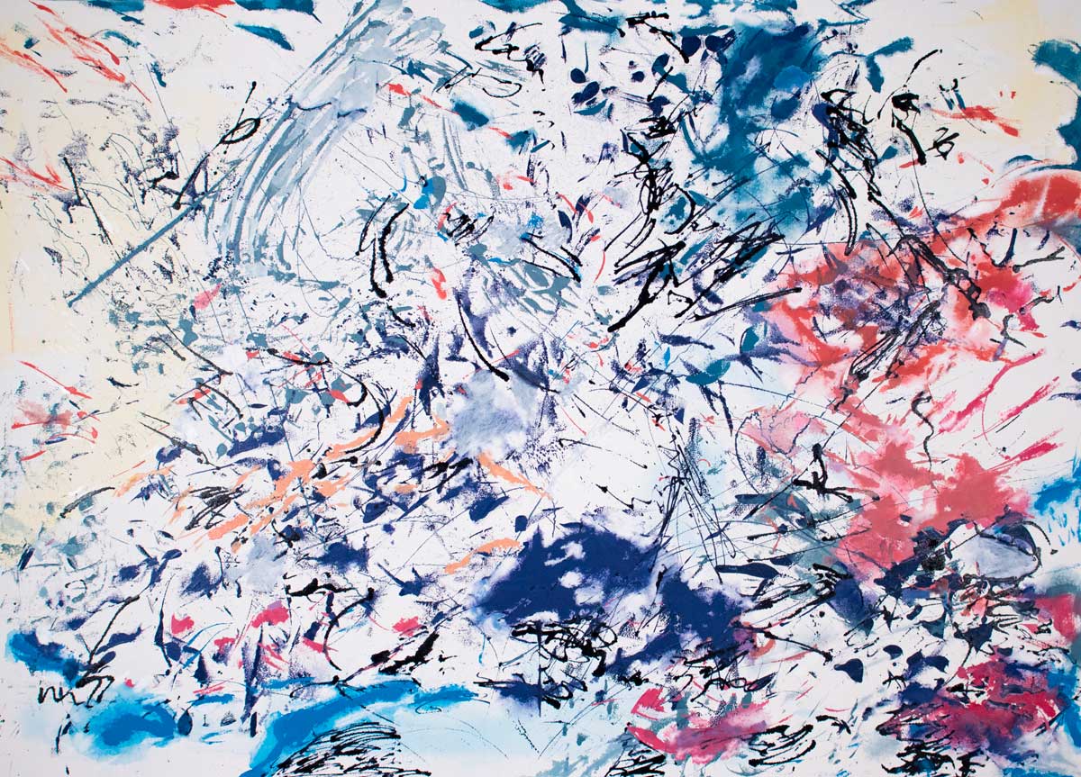 Olea Nova, Memory Wawes, 2019, oil on canvas