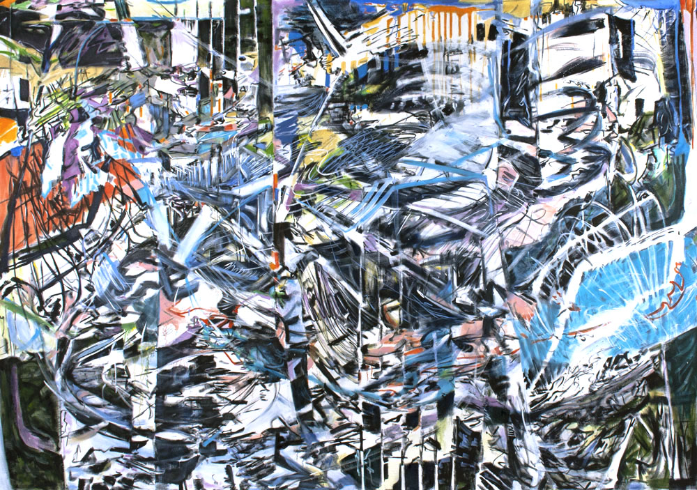 Olea Nova, MECHANICAL FLOWERS, 2015, oil on canvas