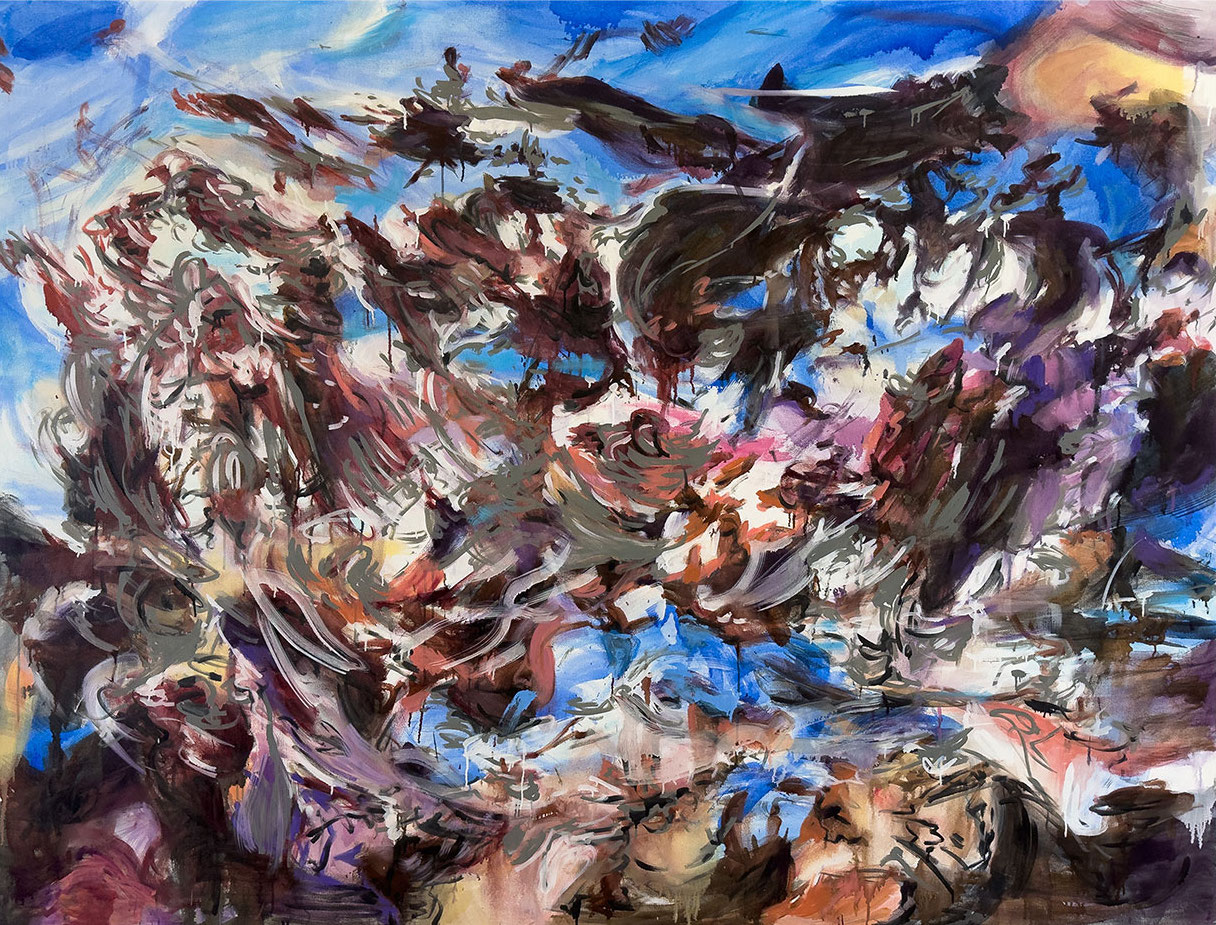 Olea Nova, Between Words, 2025, oil on canvas